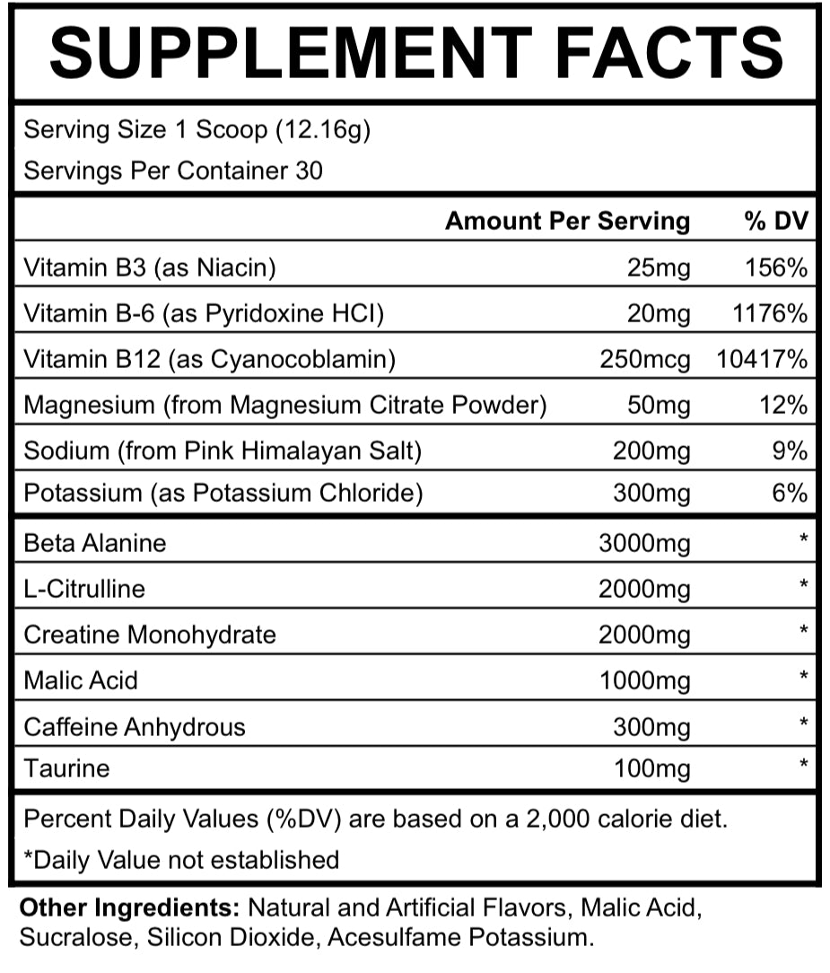 Voltage Preworkout